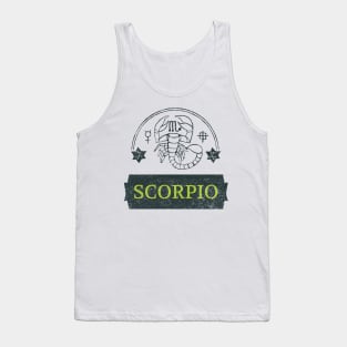 Scorpio Zodiac Sign Tank Top